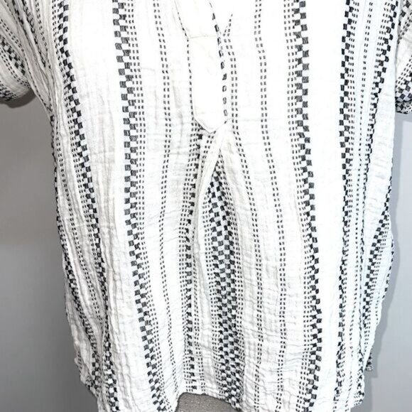 NWOT Madewell Lightspun Lakeline Popover Shirt Jacquard Sz XXS - Picture 7 of 11